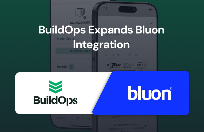 BuildOps Expands Bluon Integration