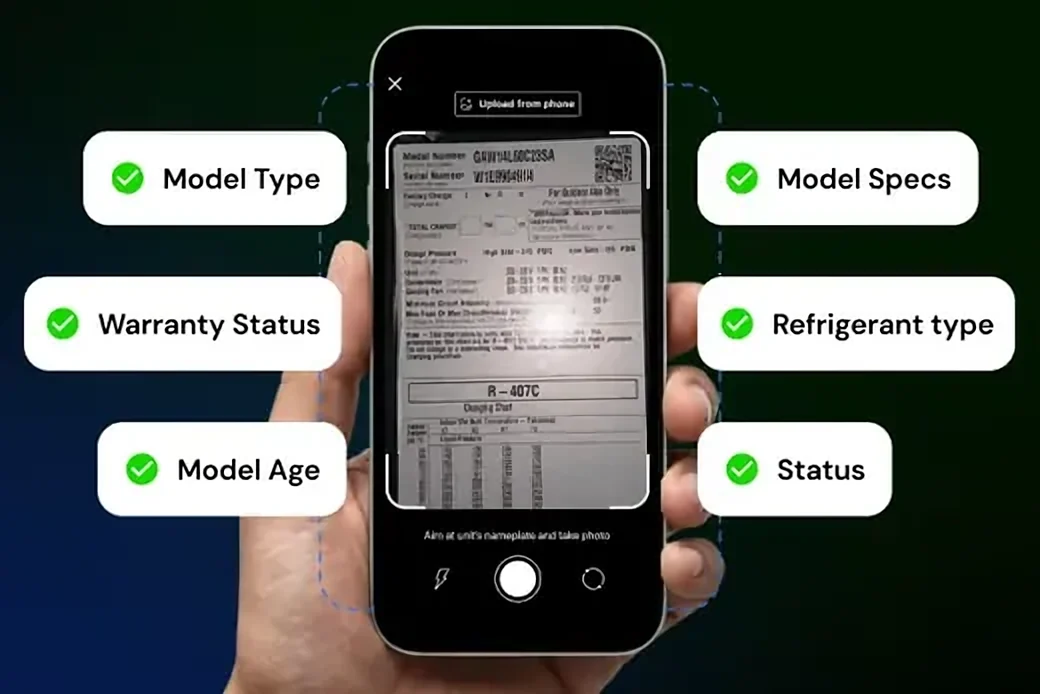 Nameplate Scanner on a phone